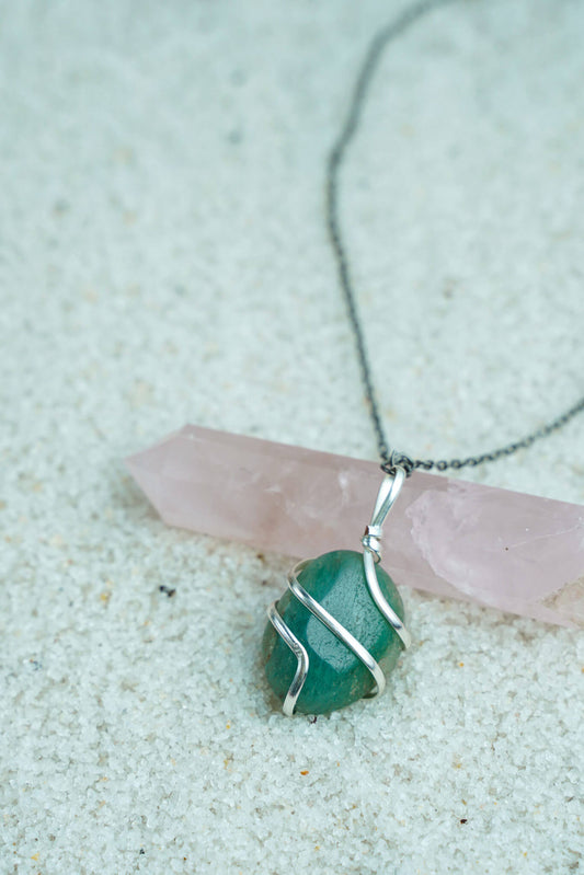 Green Aventurine Tumble Locket